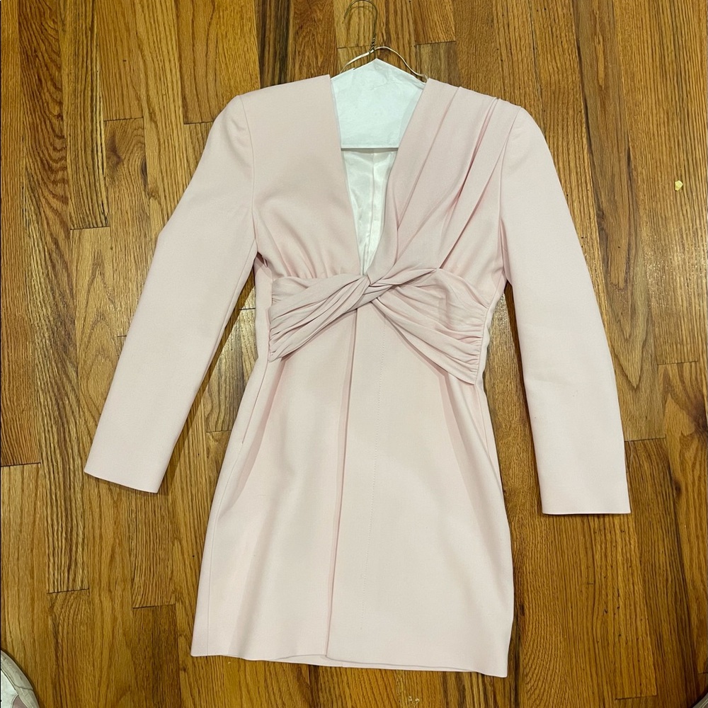 Zara pink blazer dress